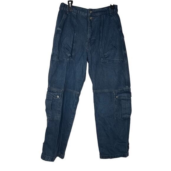 Free People Marx Slouchy Cargo Jeans Size 27 - Picture 1 of 4